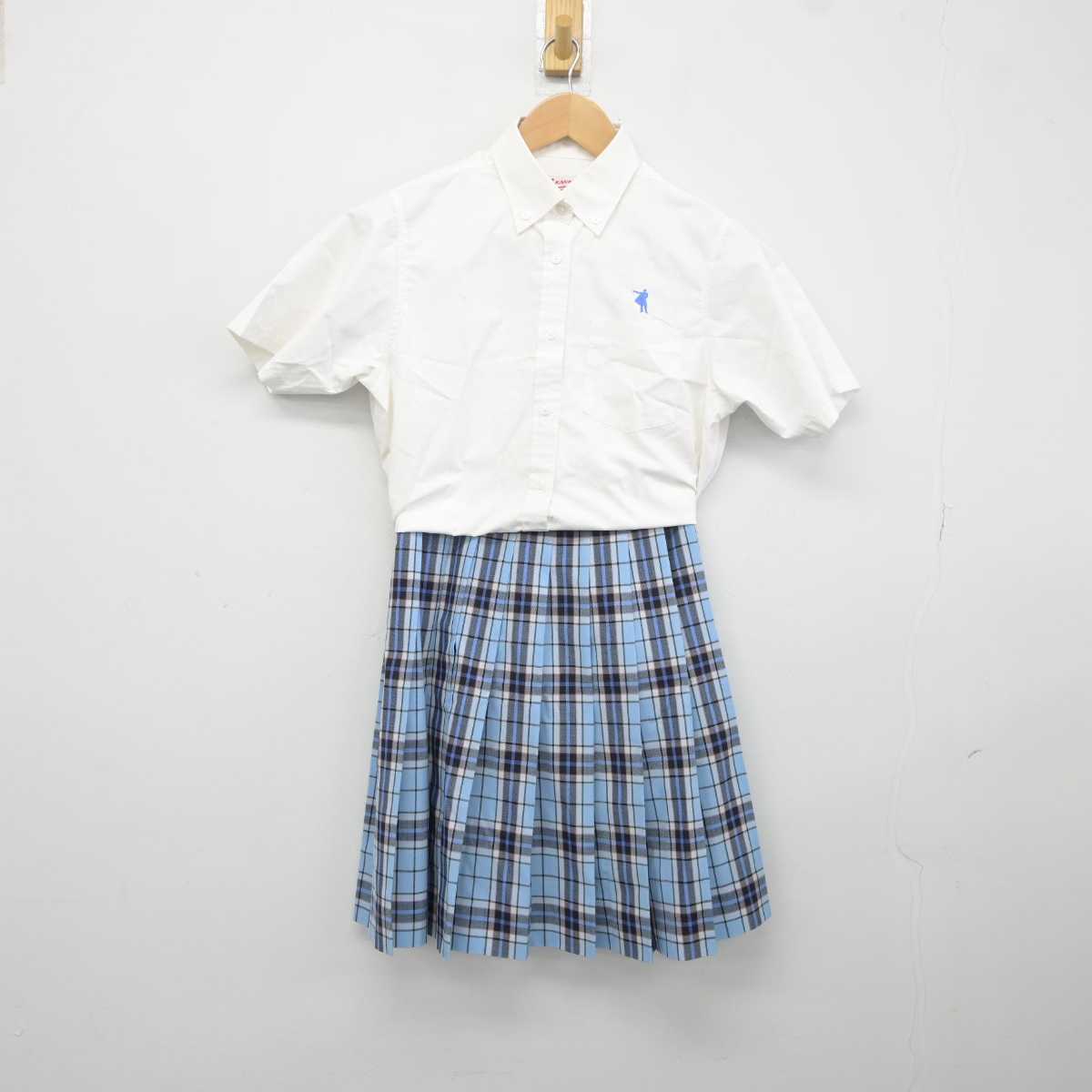 【中古】 クラーク記念国際高等学校 女子制服 3点 (シャツ・シャツ・スカート) sf041743