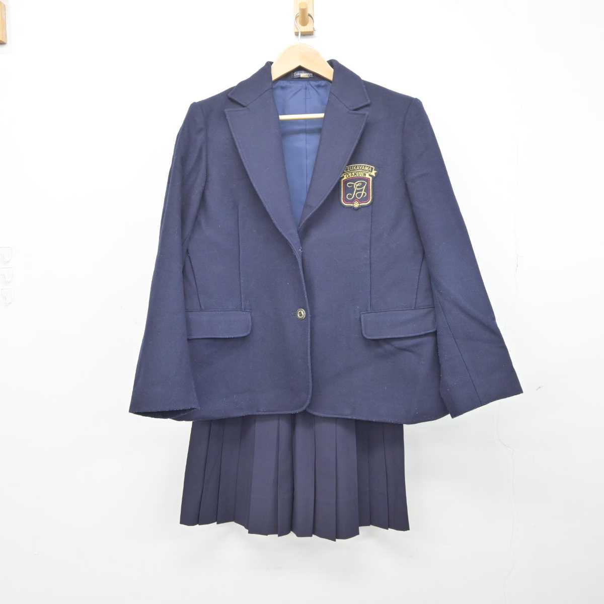 【中古】大阪府 帝塚山学院高等学校 女子制服 2点 (ブレザー・スカート) sf041745