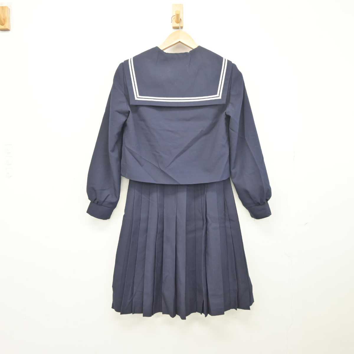 【中古】愛知県 高浜中学校 女子制服 3点 (セーラー服・スカート) sf041747