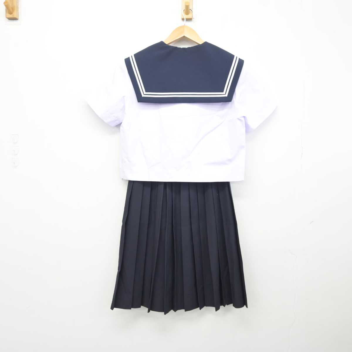 【中古】愛知県 高浜中学校 女子制服 3点 (セーラー服・スカート) sf041748