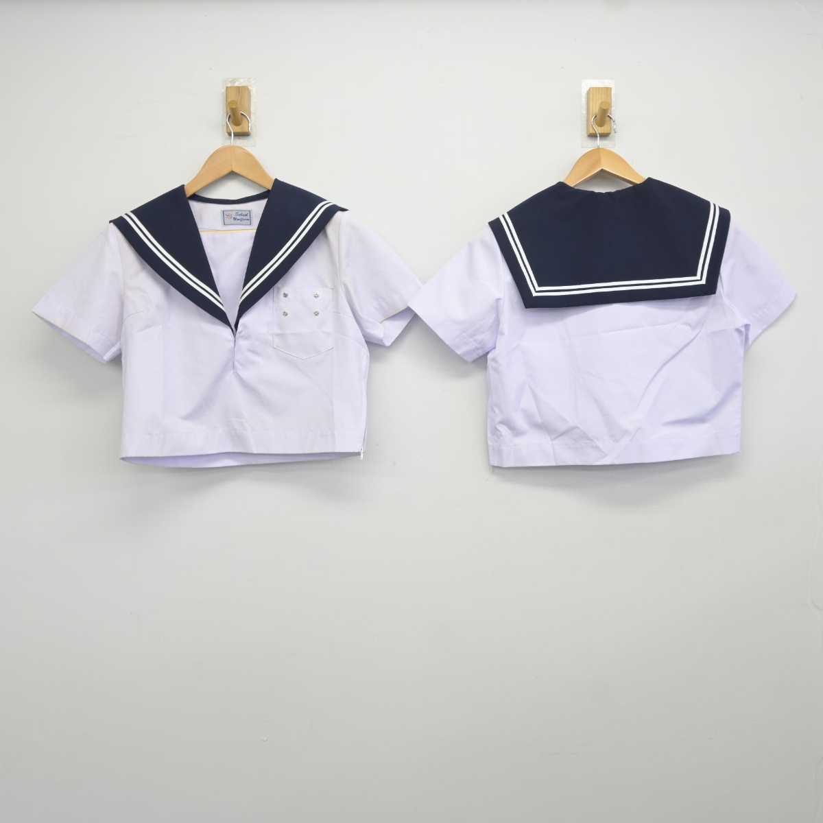 【中古】愛知県 高浜中学校 女子制服 3点 (セーラー服・スカート) sf041748