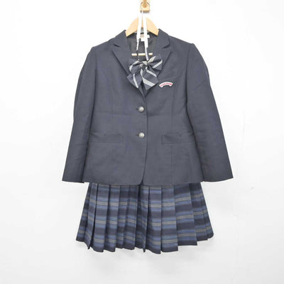 【中古】大阪府 関西福祉科学大学高等学校 女子制服 5点 (ブレザー・ニット・スカート) sf041753