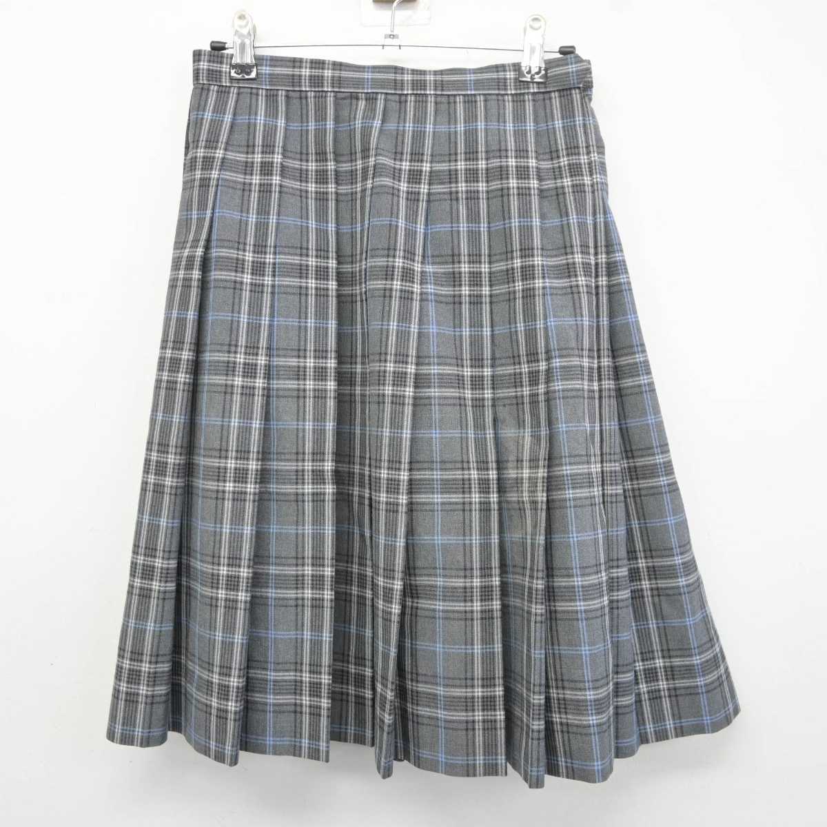 【中古】埼玉県 細田学園高等学校 女子制服 3点 (ニットベスト・スカート) sf041768