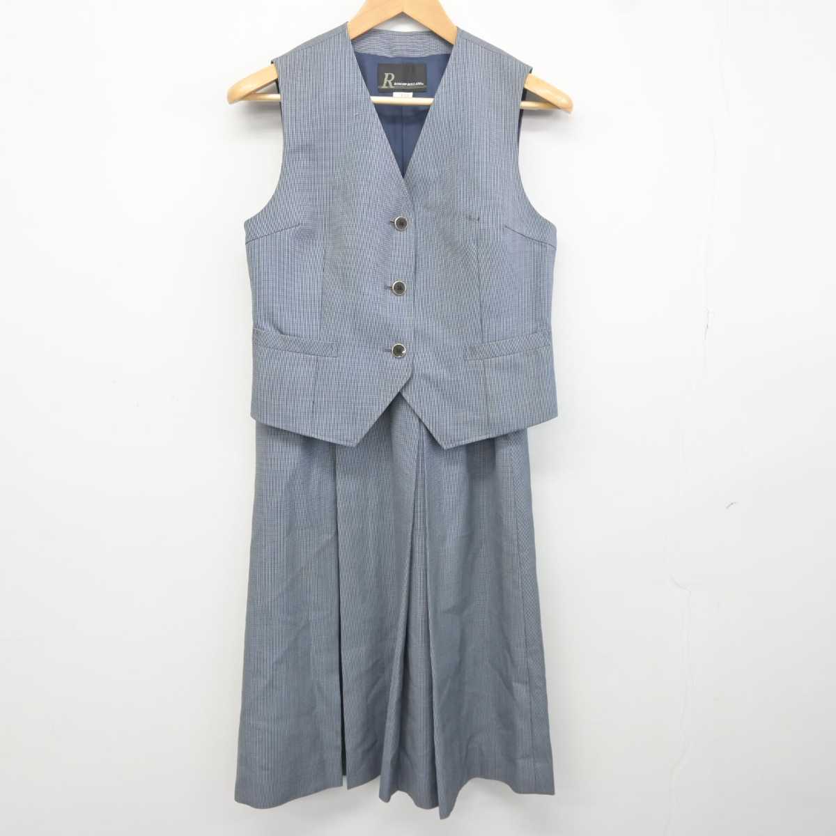 【中古】埼玉県 志木中学校 女子制服 3点 (ベスト・ニット・スカート) sf041770