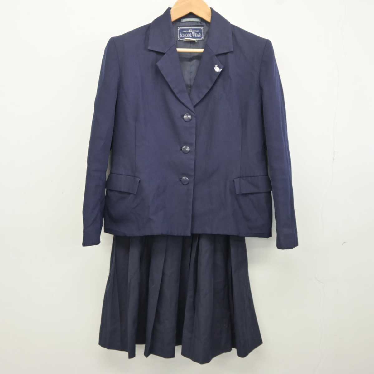 【中古】埼玉県 小川高等学校 女子制服 5点 (ブレザー・ベスト・ニット・スカート) sf041774