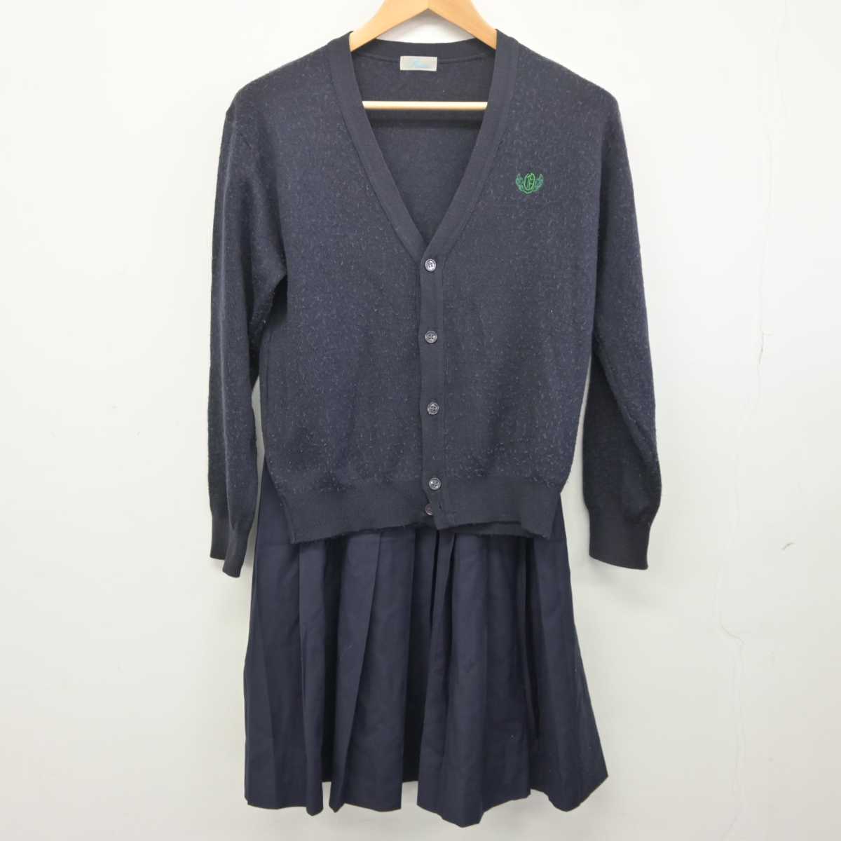 【中古】埼玉県 小川高等学校 女子制服 5点 (ブレザー・ベスト・ニット・スカート) sf041774