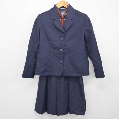 【中古】埼玉県 東松山市立東中学校 女子制服 4点 (ブレザー・ベスト・スカート) sf041776