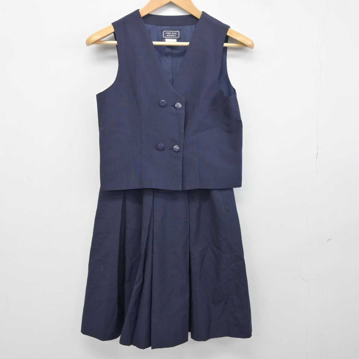 【中古】埼玉県 東松山市立東中学校 女子制服 2点 (ベスト・スカート) sf041780