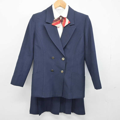 【中古】富山県 高岡西高等学校 女子制服 4点 (ブレザー・シャツ・スカート) sf041789