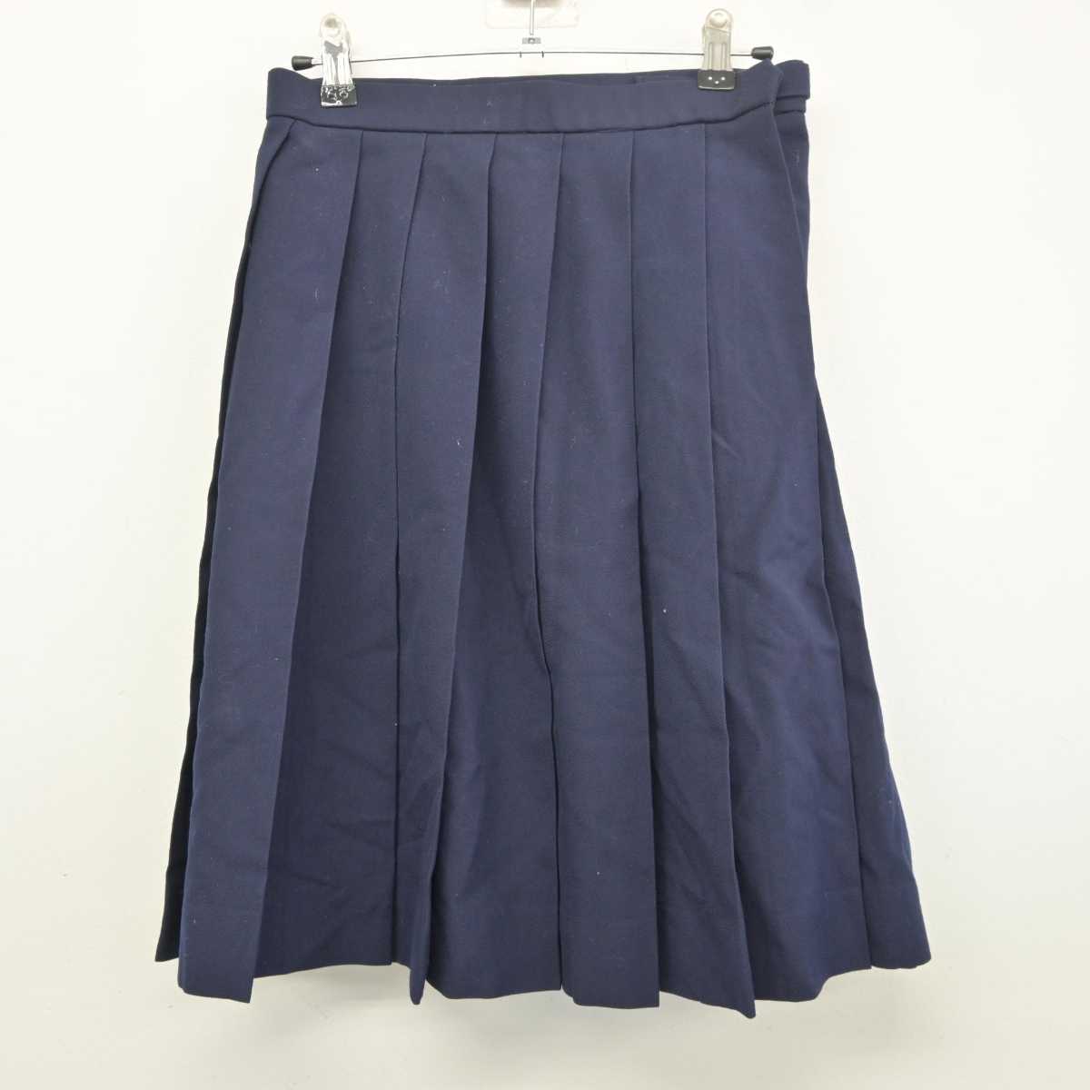 【中古】広島県 安田女子中学高等学校 女子制服 4点 (ブレザー・ベスト・スカート) sf041793