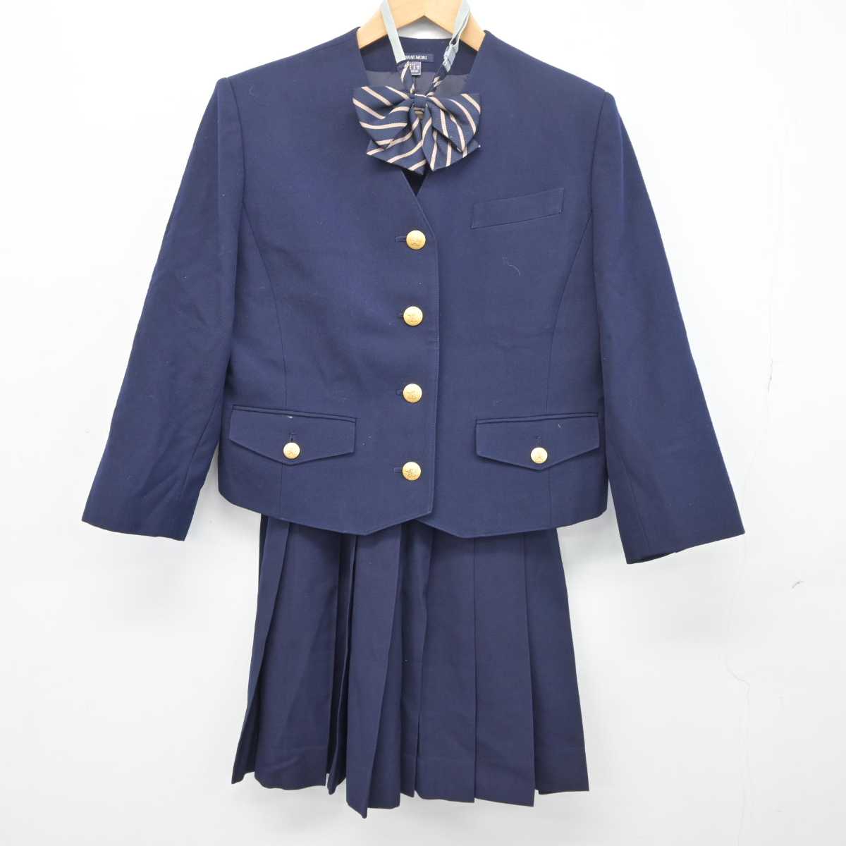 【中古】広島県 安田女子中学高等学校 女子制服 3点 (ブレザー・スカート) sf041794