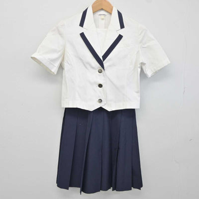 【中古】広島県 安田女子中学高等学校 女子制服 2点 (シャツ・スカート) sf041799