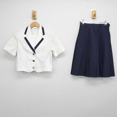 【中古】広島県 安田女子中学高等学校 女子制服 2点 (シャツ・スカート) sf041799