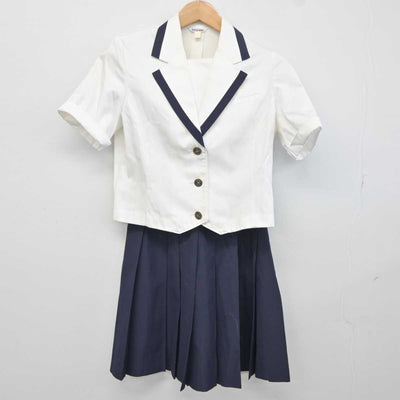 【中古】広島県 安田女子中学高等学校 女子制服 2点 (シャツ・スカート) sf041800