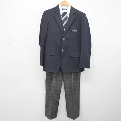 【中古】福島県 帝京安積高等学校 男子制服 4点 (ブレザー・シャツ・ズボン) sf041822