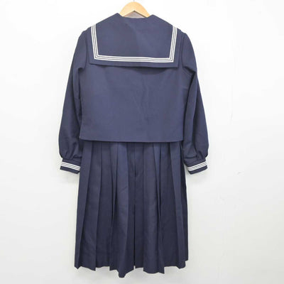 【中古】茨城県 ひたちなか市立勝田第三中学校 女子制服 3点 (セーラー服・ジャンパースカート) sf041825