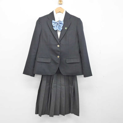 【中古】大阪府 みどり清朋高等学校 女子制服 5点 (ブレザー・シャツ・スカート) sf041832