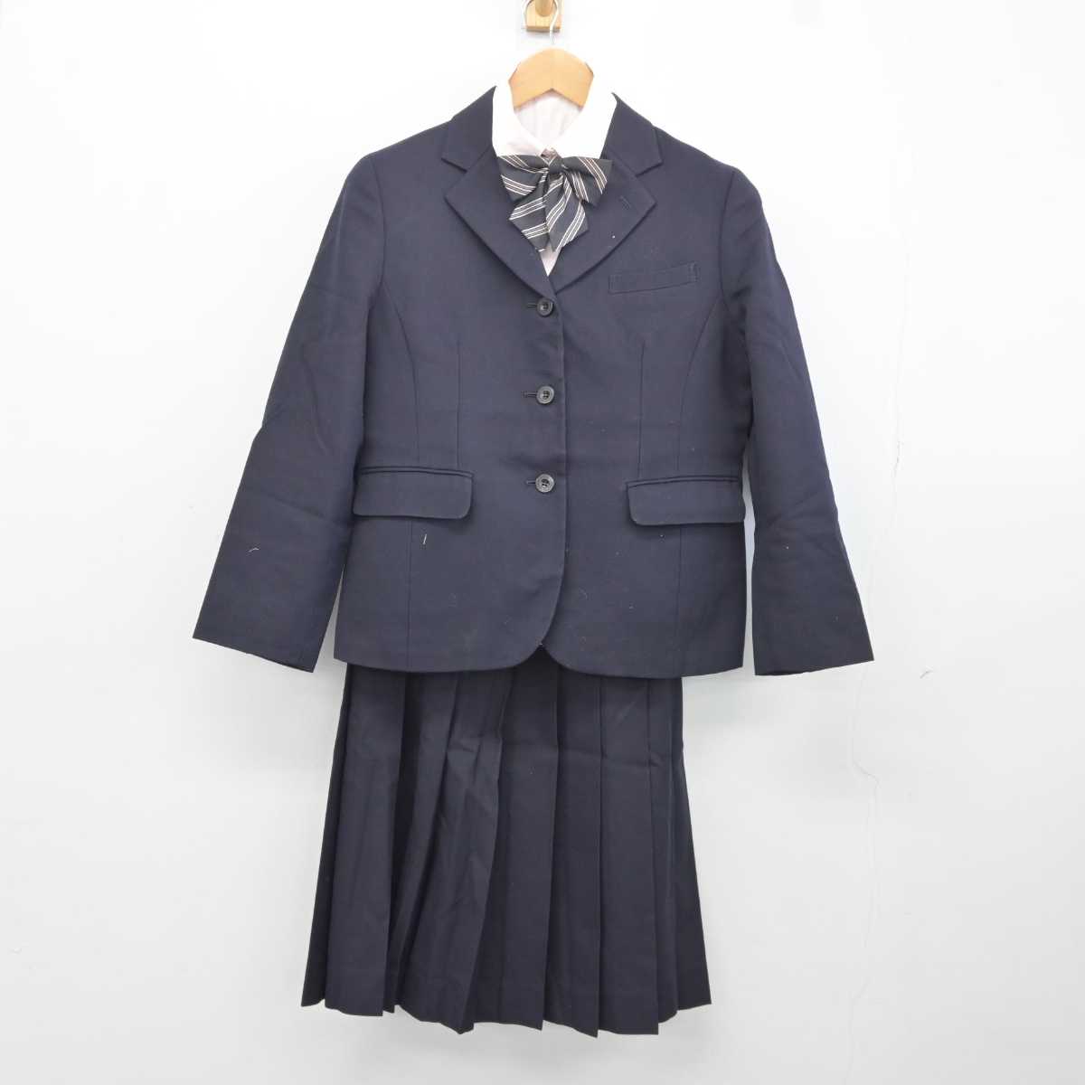 【中古】福岡県 中村学園女子高等学校 女子制服 4点 (ブレザー・シャツ・スカート) sf041835