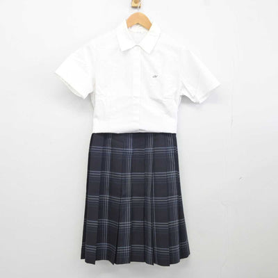 【中古】福岡県 中村学園女子高等学校 女子制服 2点 (シャツ・スカート) sf041836