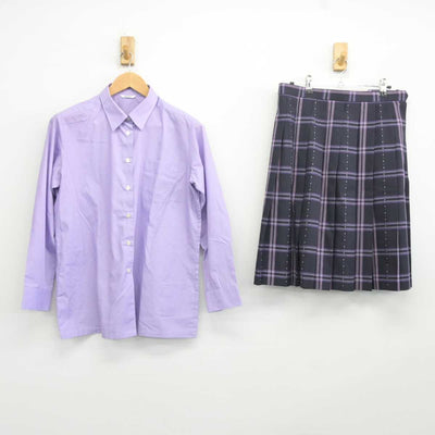 【中古】岡山県 倉敷高等学校 女子制服 2点 (シャツ・スカート) sf041846