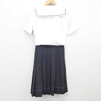 【中古】岡山県 倉敷高等学校 女子制服 3点 (セーラー服・スカート) sf041848