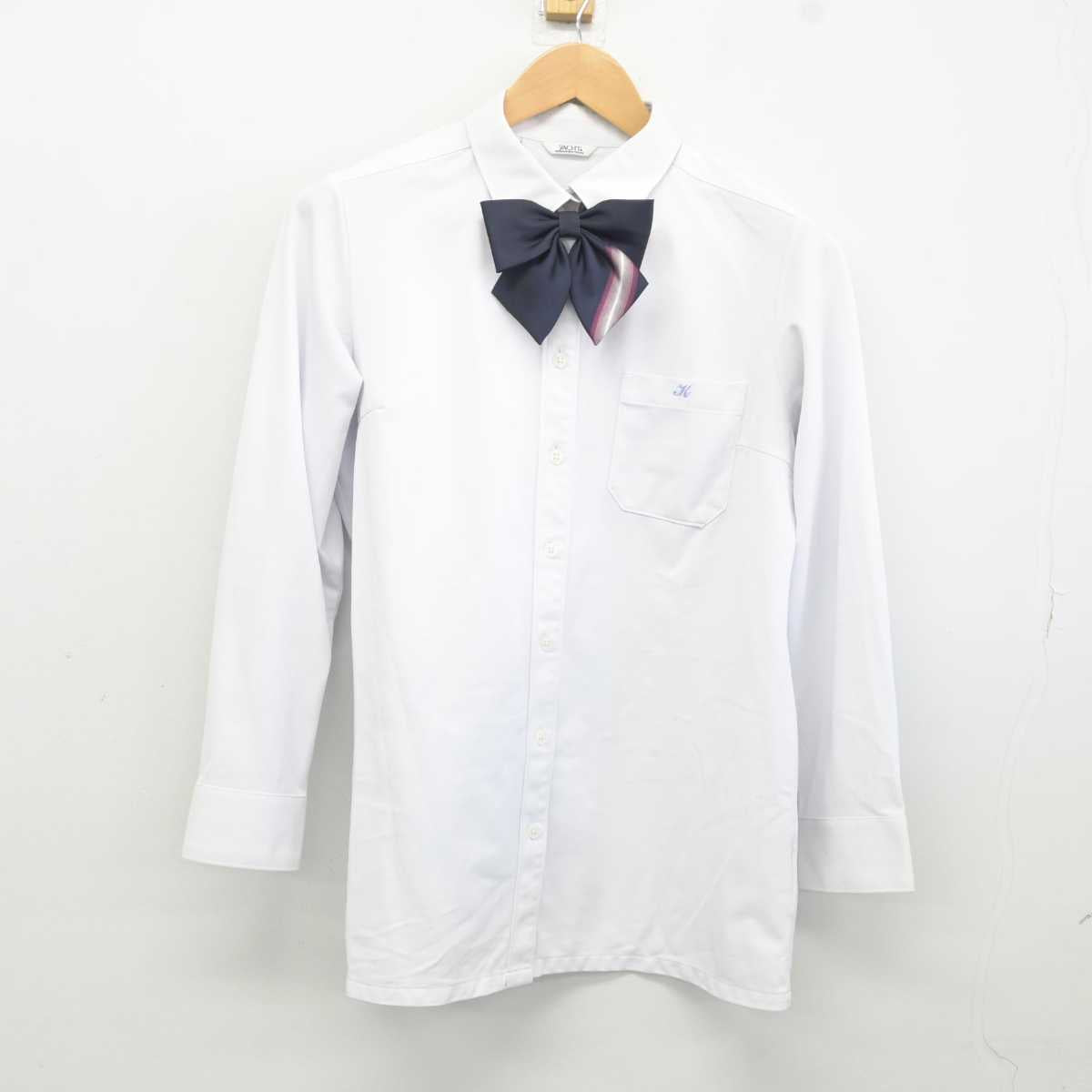 【中古】岡山県 倉敷高等学校 女子制服 4点 (ブレザー・シャツ・スカート) sf041849