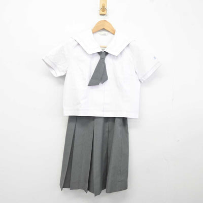 【中古】鹿児島県 指宿商業高等学校 女子制服 5点 (セーラー服・スカート) sf041863