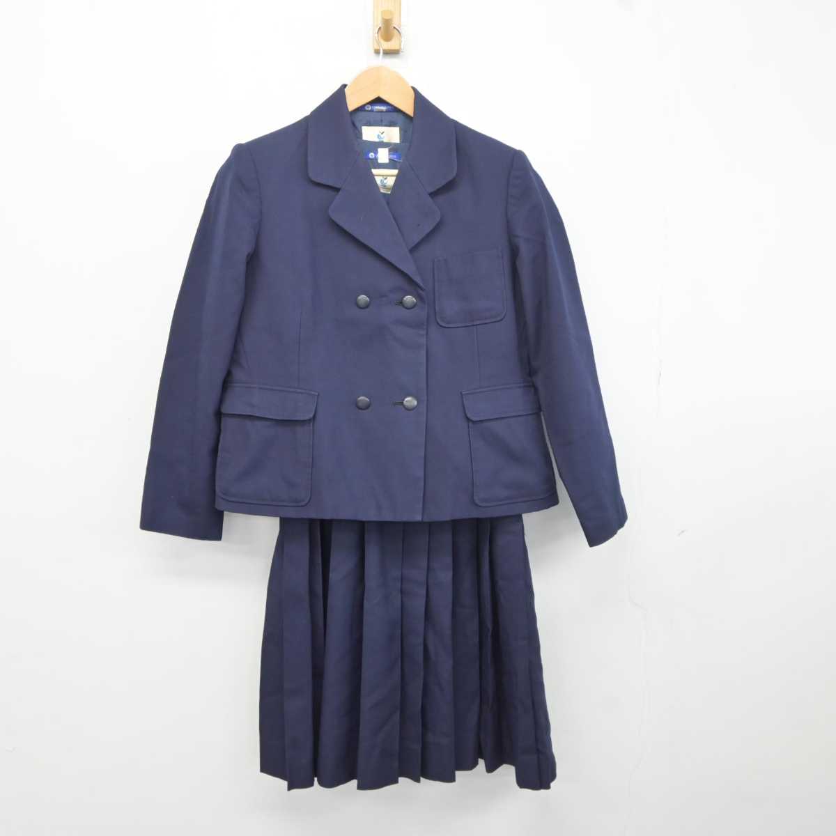 【中古】鹿児島県 指宿高等学校 女子制服 2点 (ブレザー・ジャンパースカート) sf041864