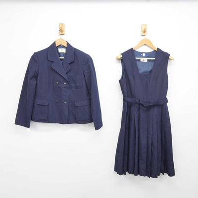 【中古】鹿児島県 指宿高等学校 女子制服 2点 (ブレザー・ジャンパースカート) sf041864