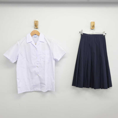 【中古】三重県 山手中学校 女子制服 2点 (シャツ・スカート) sf041874