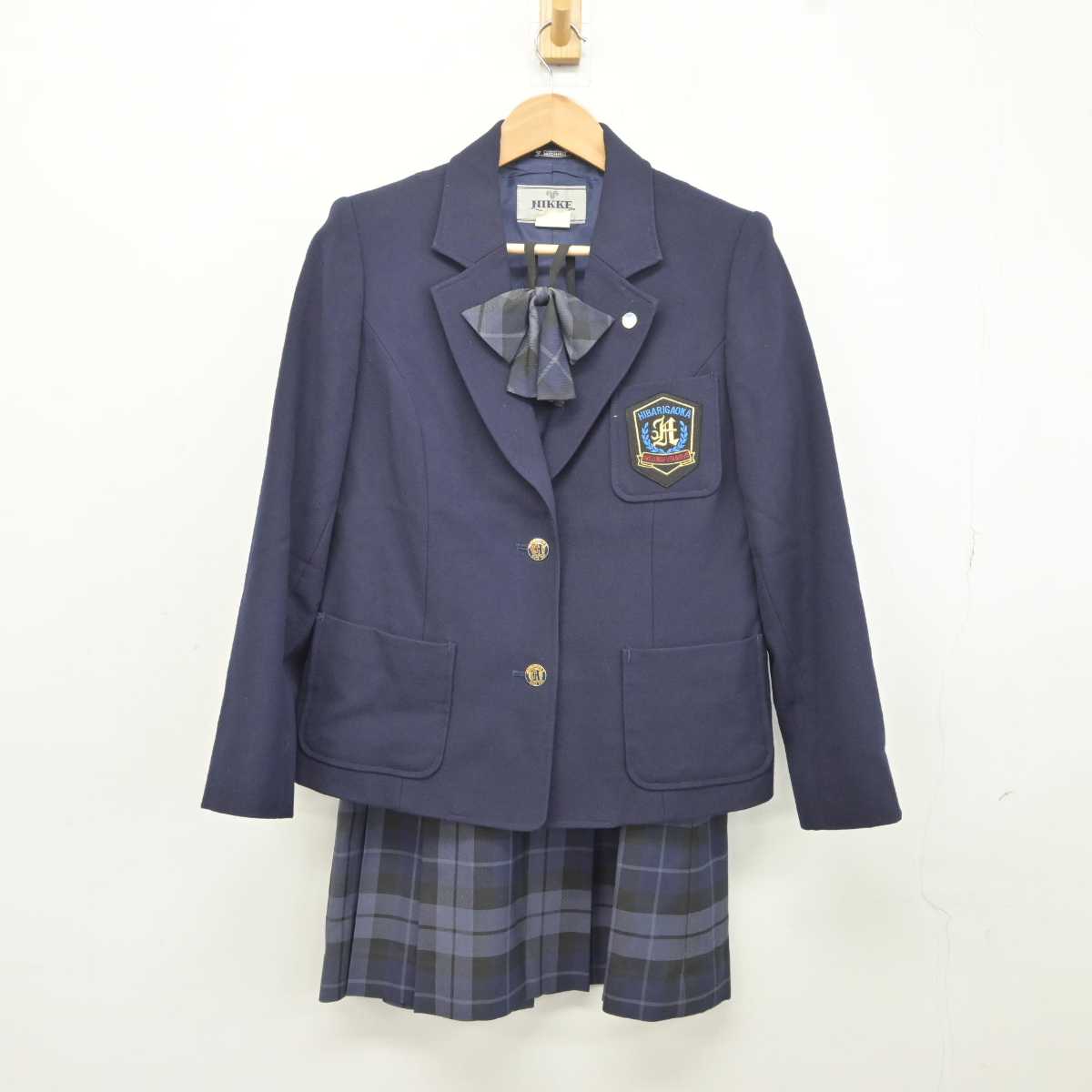 【中古】神奈川県 ひばりが丘高等学校 女子制服 5点 (ブレザー・ベスト・スカート) sf041875