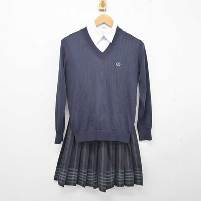 【中古】大阪府 瑞光中学校 女子制服 4点 (ブレザー・ニット・シャツ・スカート) sf041877