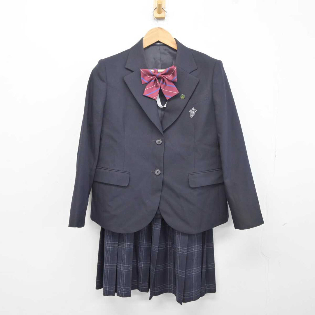 【中古】京都府 京都西山高等学校 女子制服 5点 (ブレザー・スカート) sf041881 | 中古制服通販パレイド