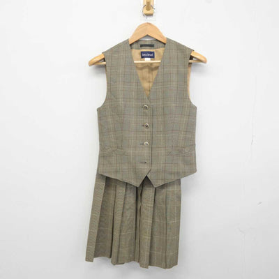 【中古】愛知県 半田商業高等学校 女子制服 3点 (ベスト・スカート) sf041884