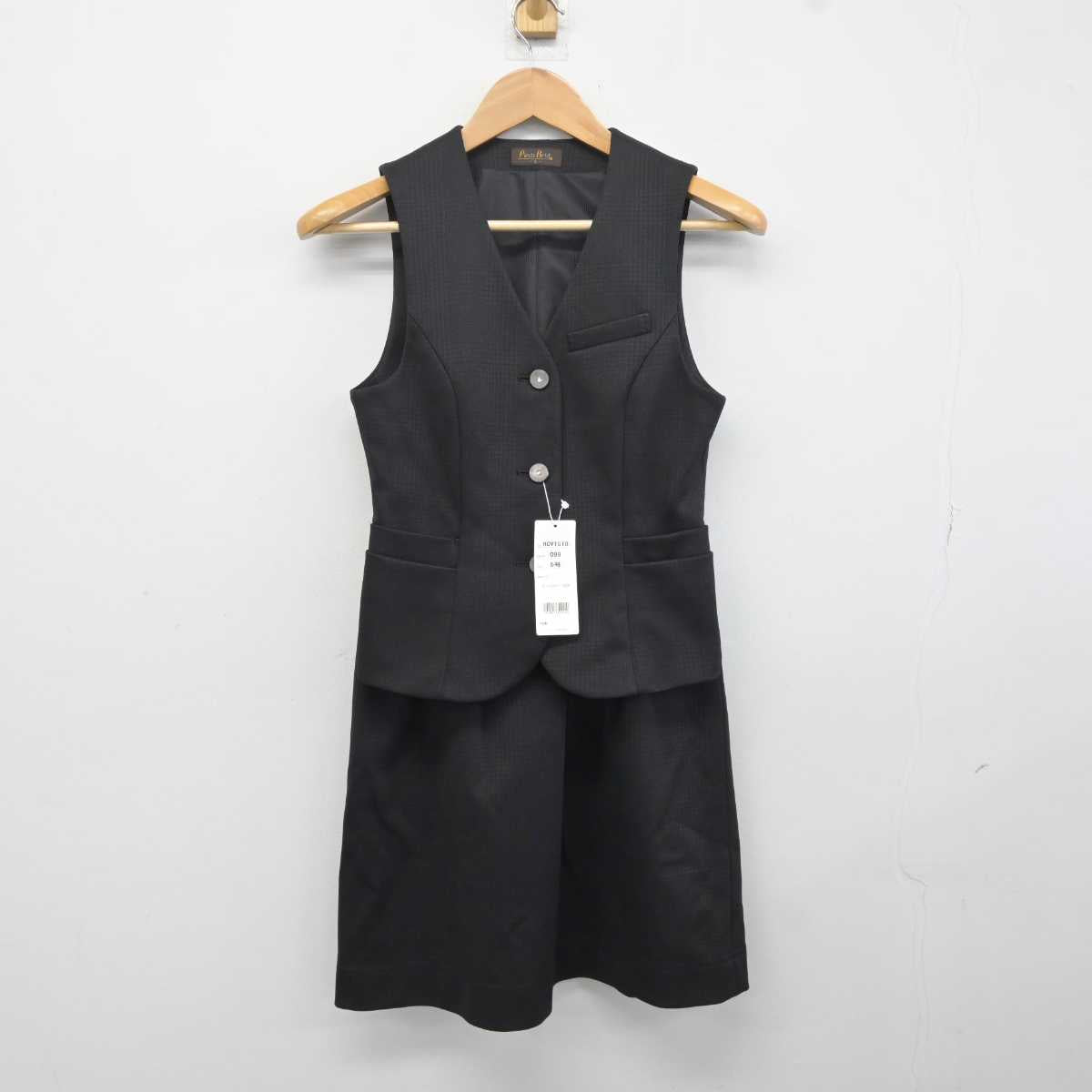 【中古】 事務服 女子制服 2点 (ベスト・スカート) sf041893