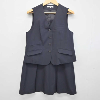 【中古】 事務服 女子制服 2点 (ベスト・スカート) sf041895