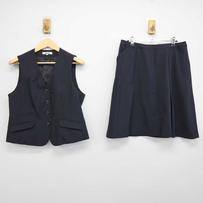 【中古】 事務服 女子制服 2点 (ベスト・スカート) sf041895