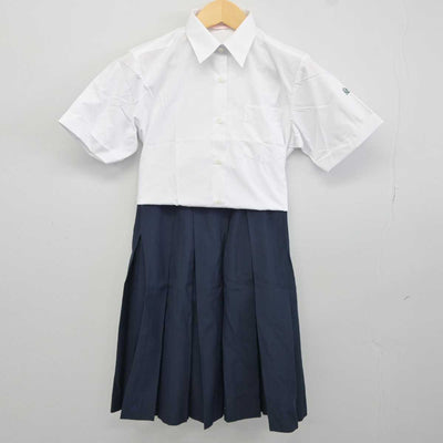 【中古】愛知県 鳴海高等学校 女子制服 2点 (シャツ・スカート) sf041903