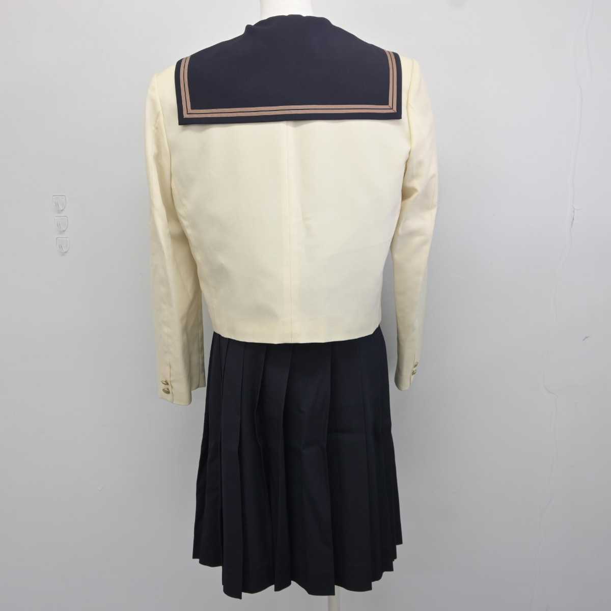 【中古】岡山県 岡山南高等学校 女子制服 3点 (ブレザー・セーラー服・スカート) sf041917