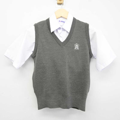 【中古】東京都 足立区立第十一中学校 女子制服 2点 (ニットベスト・シャツ) sf041936