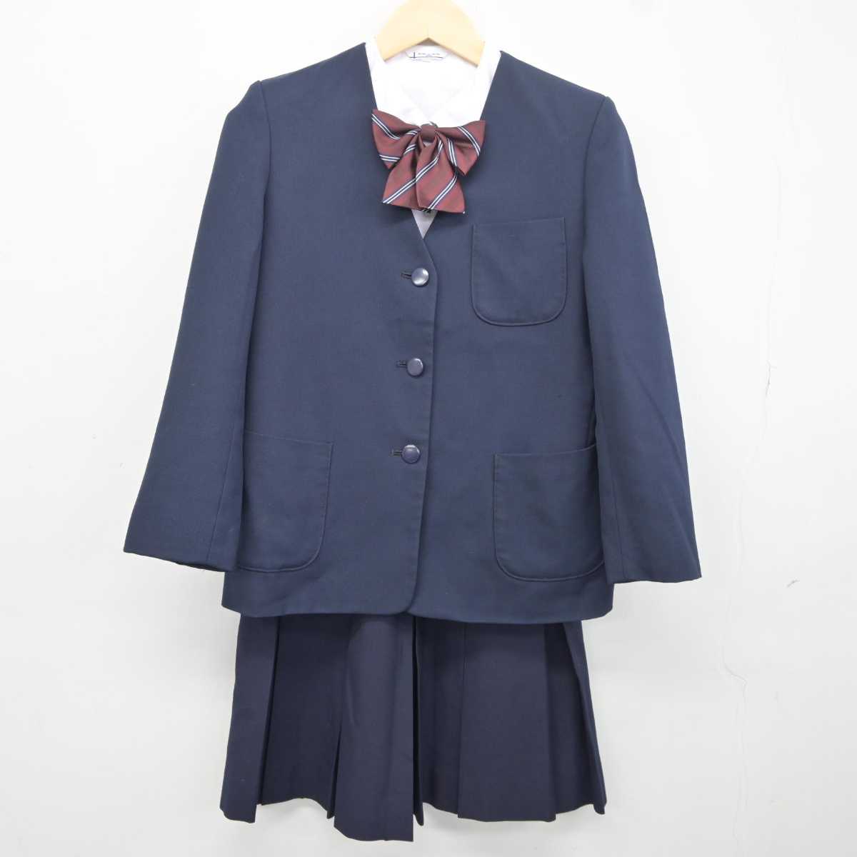 【中古】東京都 中瀬中学校 女子制服 4点 (ブレザー・シャツ・スカート) sf041941