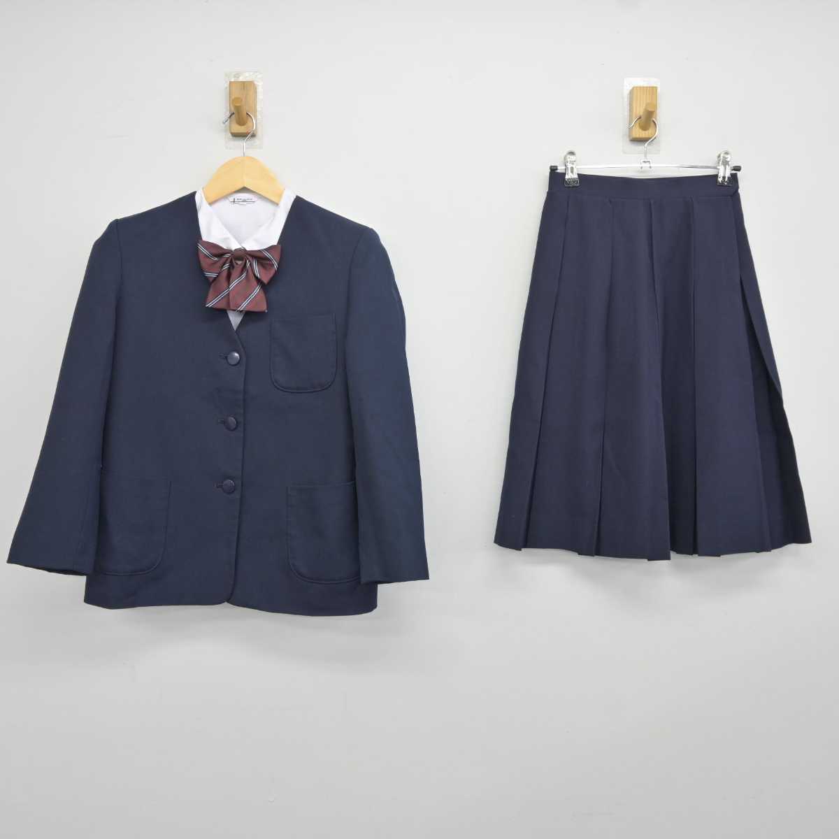 【中古】東京都 中瀬中学校 女子制服 4点 (ブレザー・シャツ・スカート) sf041941