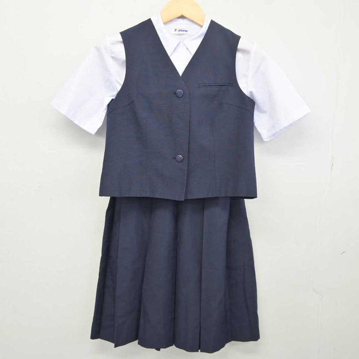 【中古】東京都 中瀬中学校 女子制服 3点 (ベスト・シャツ・スカート) sf041943 | 中古制服通販パレイド