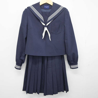 【中古】鳥取県 後藤ヶ丘中学校 女子制服 3点 (セーラー服・スカート) sf041955