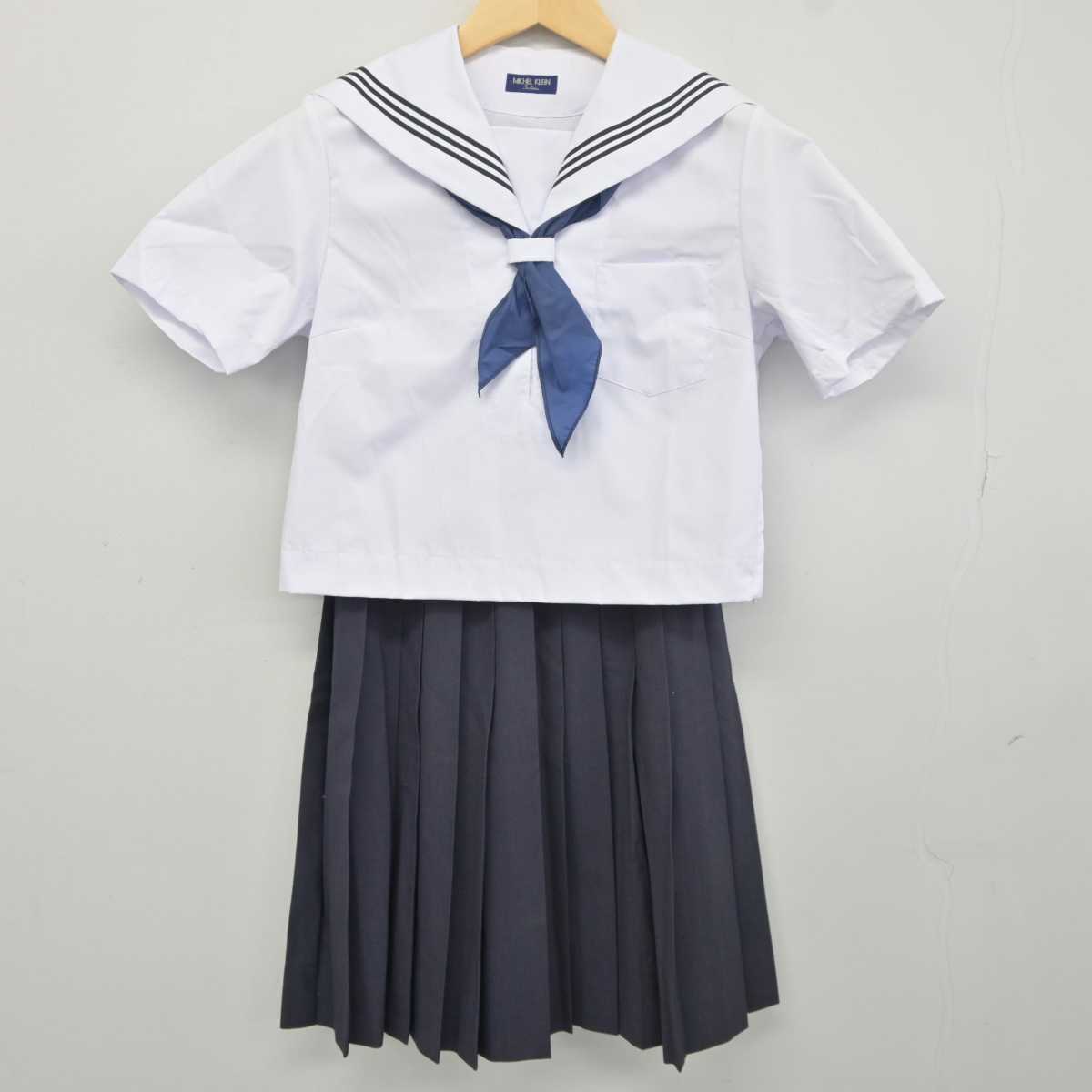 【中古】鳥取県 後藤ヶ丘中学校 女子制服 3点 (セーラー服・スカート) sf041956