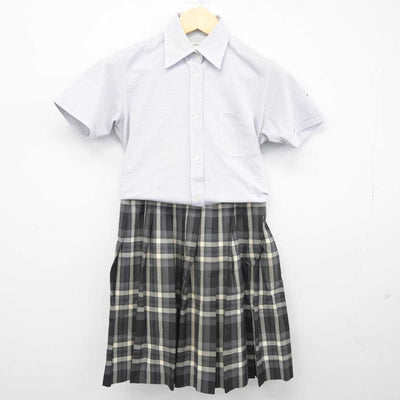 【中古】鹿児島県 鹿児島実業高等学校 女子制服 2点 (シャツ・スカート) sf041972