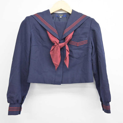 【中古】鹿児島県 吉野中学校 女子制服 3点 (セーラー服・ジャンパースカート) sf041975