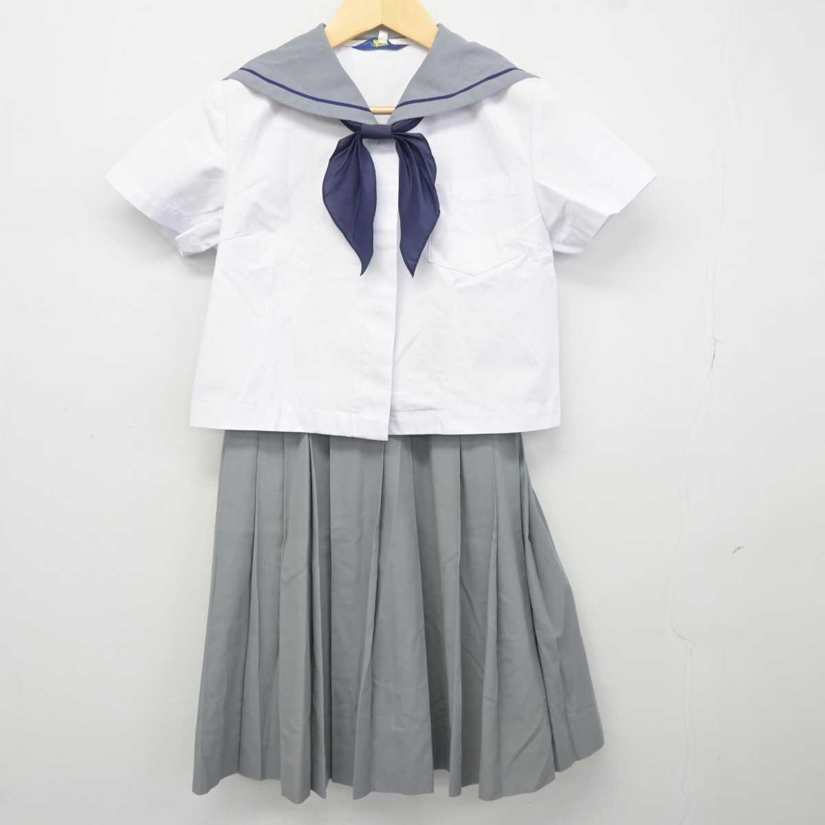 【中古】鹿児島県 吉野中学校 女子制服 4点 (セーラー服・スカート) sf041976