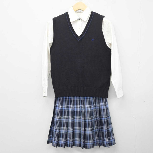 【中古】神奈川県 鵠沼高等学校 女子制服 3点 (シャツ・ニットベスト・スカート) sf041995 | 中古制服通販パレイド