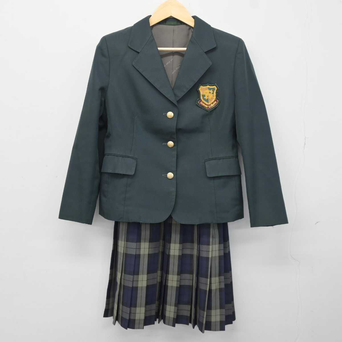 【中古】福岡県 西南学院高等学校 女子制服 2点 (ブレザー・スカート) sf041998